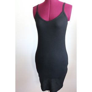 Bozzolo Black Bodycon Casual Mini Dress